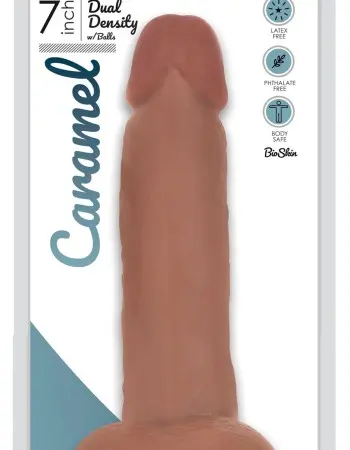 Easy Riders 7 Inch Slim Dong With Balls -  Caramel