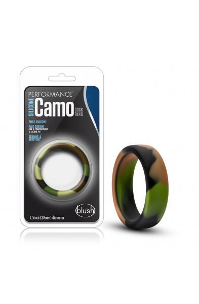 Performance - Silicone Camo Cock Ring - Green  Camoflauge