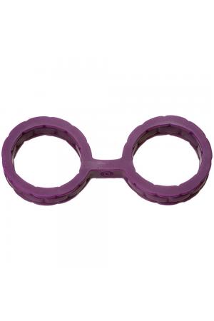 Japanese Bondage - Silicone Cuffs - Large -  Purple