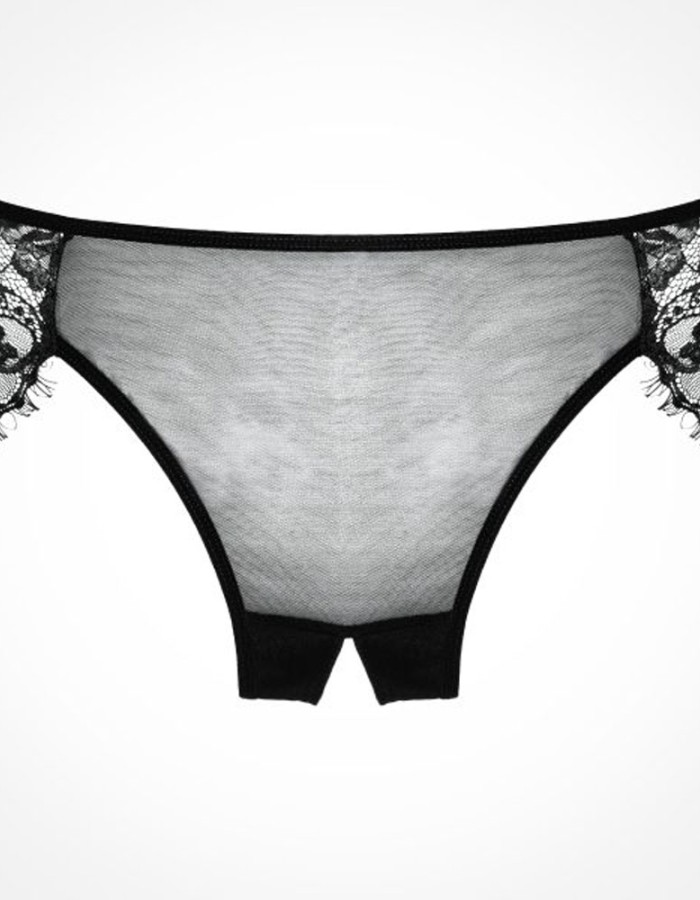 Adore Lavish & Lace Panty - One Size - Black