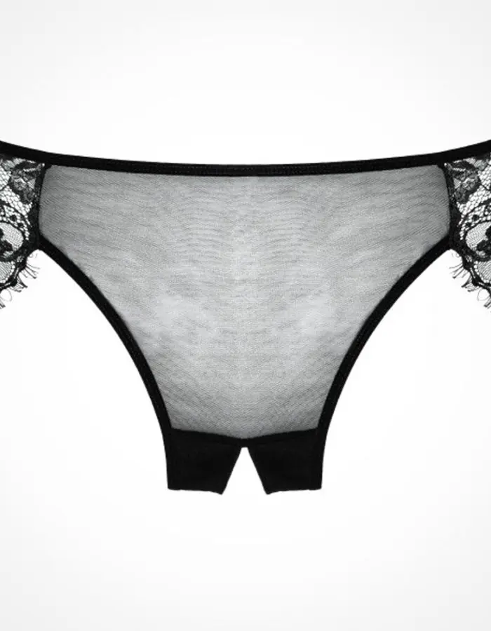 Adore Lavish & Lace Panty - One Size - Black