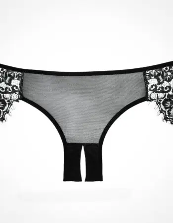 Adore Lavish & Lace Panty - One Size - Black