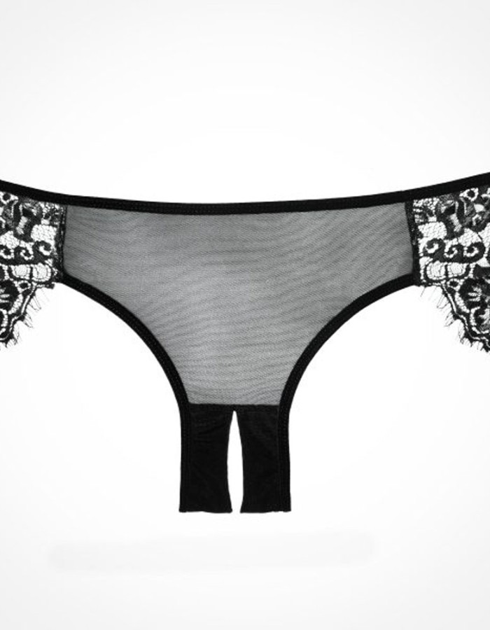 Adore Lavish & Lace Panty - One Size - Black