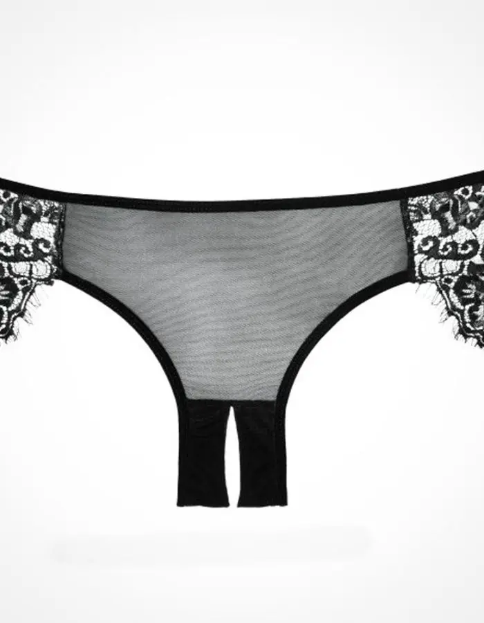Adore Lavish & Lace Panty - One Size - Black
