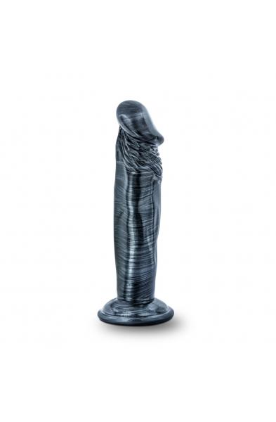 Jet - Ebony - 6 Inch Dildo - Carbon Metallic Black