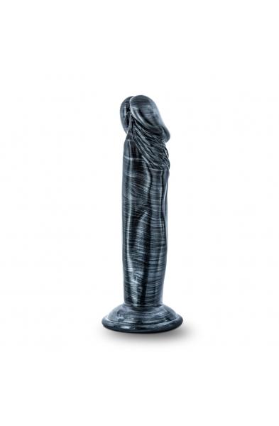 Jet - Ebony - 6 Inch Dildo - Carbon Metallic Black