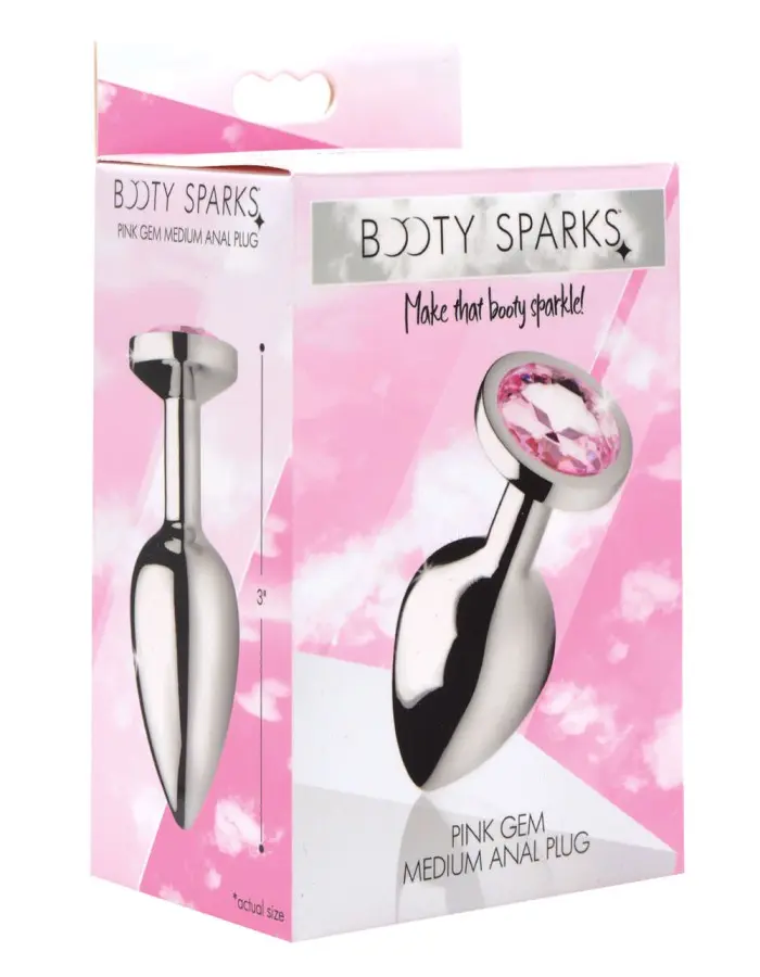 Pink Gem Anal Plug - Medium