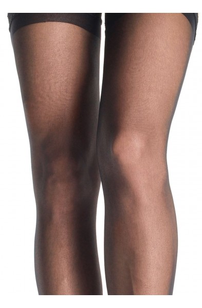 Sheer Thigh Highs - Queen Size - Black