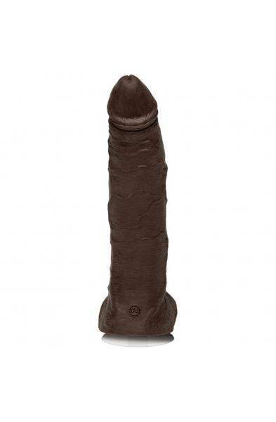 Jason Luv - 10 Inch Ultraskyn Cock With Removable Vac-U-Lock Suction Cup - Chocolate