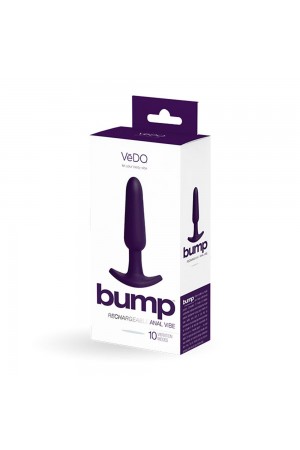 Bump Rechargeable Anal Vibe - Purple