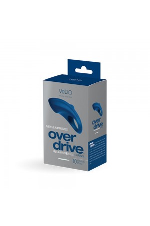 Over Drive Plus Rechargeable Cock Ring - Blue