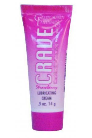 Crave Warming Lubricanting Cream Strawberry Flavored 0.5 Oz Tube