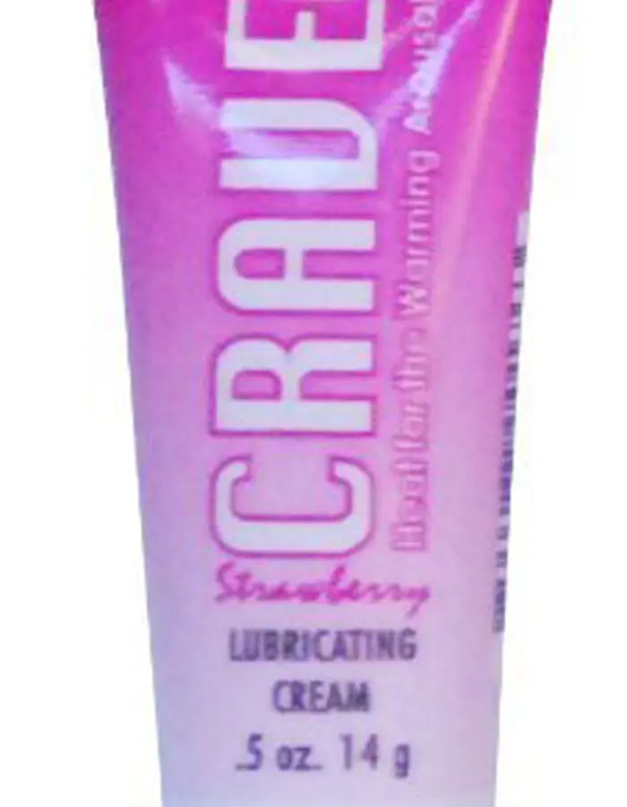 Crave Warming Lubricanting Cream Strawberry Flavored 0.5 Oz Tube