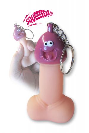 Squeaky Pecker Key Chain