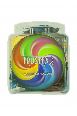 Trustex Flavored Lubricated Condoms 144 Pieces Box - Assorted Flavors