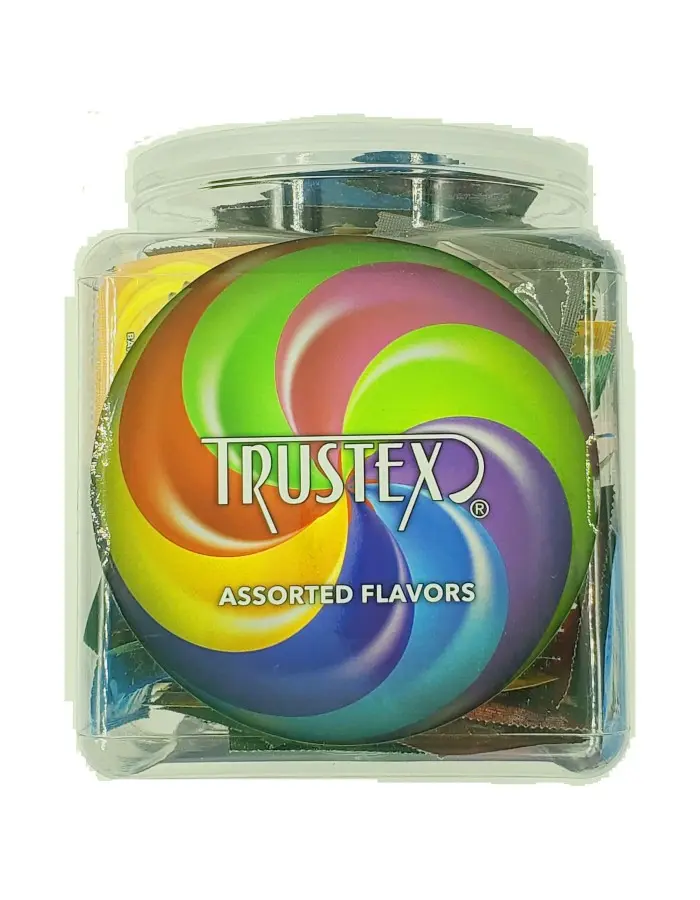 Trustex Flavored Lubricated Condoms 144 Pieces Box - Assorted Flavors