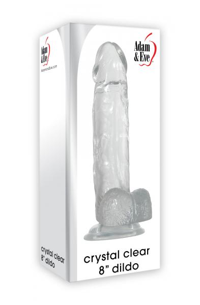 Adam and Eve's Crystal Clear 8" Dildo