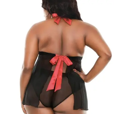 Sophia Halter Babydoll & Panty - 1x2x