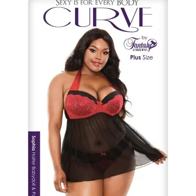 Sophia Halter Babydoll & Panty - 3x4x