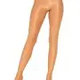 Opaque Sheer to Waist Pantyhose With Cotton Crotch - One Size - Beige