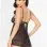 Lace Strappy & Mesh Babydoll - Black - Extra Large