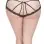 Cage Back Lace Panty - 1x2x - Black/pink