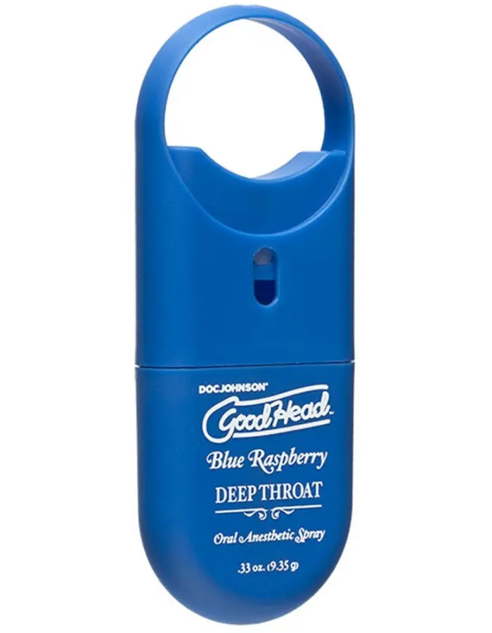 Goodhead - Deep Throat Spray to-Go - Blue Raspberry - .33 Oz.
