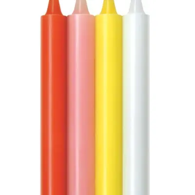 The 9's Make Me Melt Sensual Warm-Drip Candles 4 Pack - Pastel