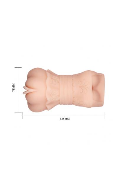 Crazy Bull No Lube Masturbator Sleeve - Realistic Pussy Skin-Like Texture