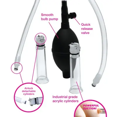 Nipple Pumping System With Detachable Cylinders