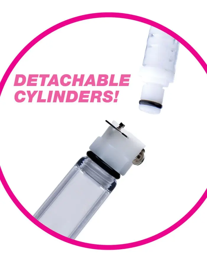 Nipple Pumping System With Detachable Cylinders