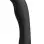 Heart on Silicone Harness Dildo - Black
