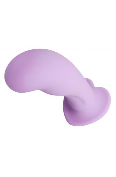 Royal Heart on Silicone Harness Dildo - Purple