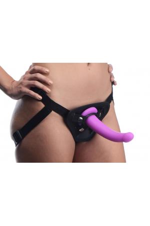 Navigator Silicone G-Spot Dildo With Harness