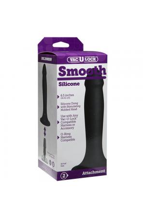 Vac-U-Lock - Smooth - Silicone - Black