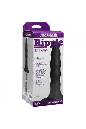 Vac-U-Lock - Ripple - Silicone - Black