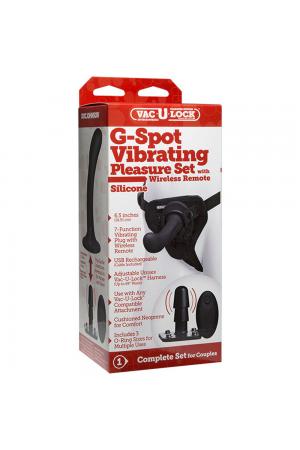 Vac-U-Lock - G-Spot Pleasure Set - Vibrating -  Black