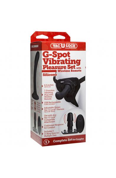 Vac-U-Lock - G-Spot Pleasure Set - Vibrating -  Black