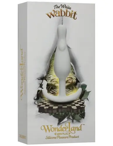 Wonderland - the White Wabbit Mini Plug - White