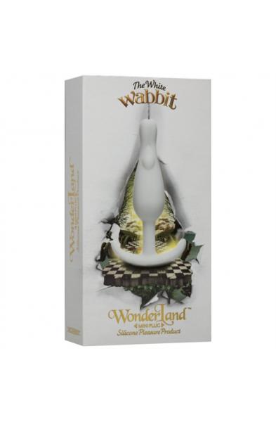 Wonderland - the White Wabbit Mini Plug - White