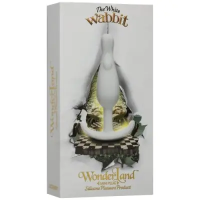 Wonderland - the White Wabbit Mini Plug - White