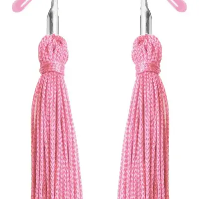 Tickle Me Pink Nipple Clamp Tassels