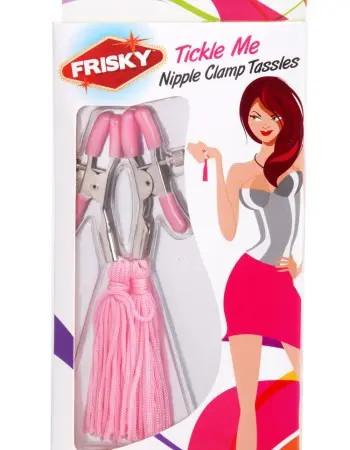 Tickle Me Pink Nipple Clamp Tassels