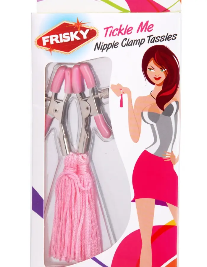 Tickle Me Pink Nipple Clamp Tassels