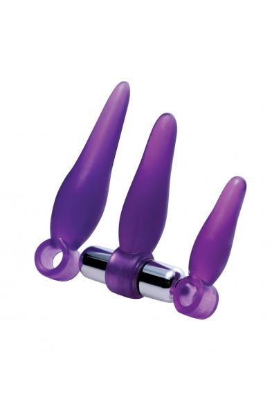 Fanny Fiddlers 3 Piece Finger Rimmer Set With Vibrating Bullet