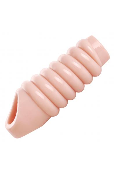 Really Ample Ribbed Penis Enhancer Sheath