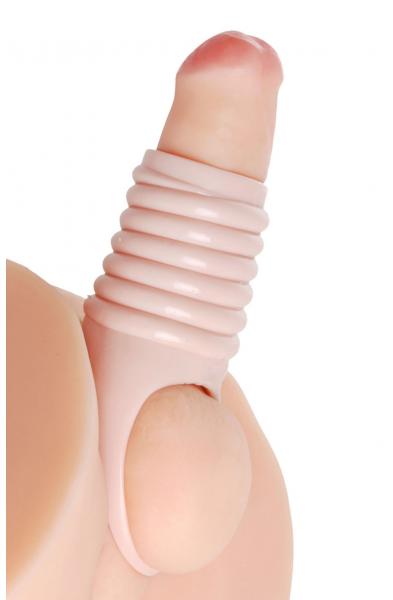 Really Ample Ribbed Penis Enhancer Sheath