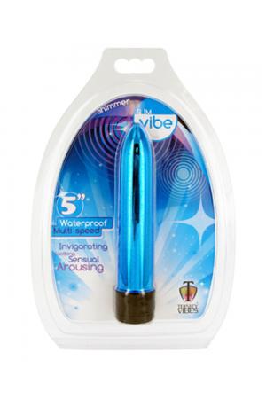 5 Inch Slim Vibe Packaged - Blue