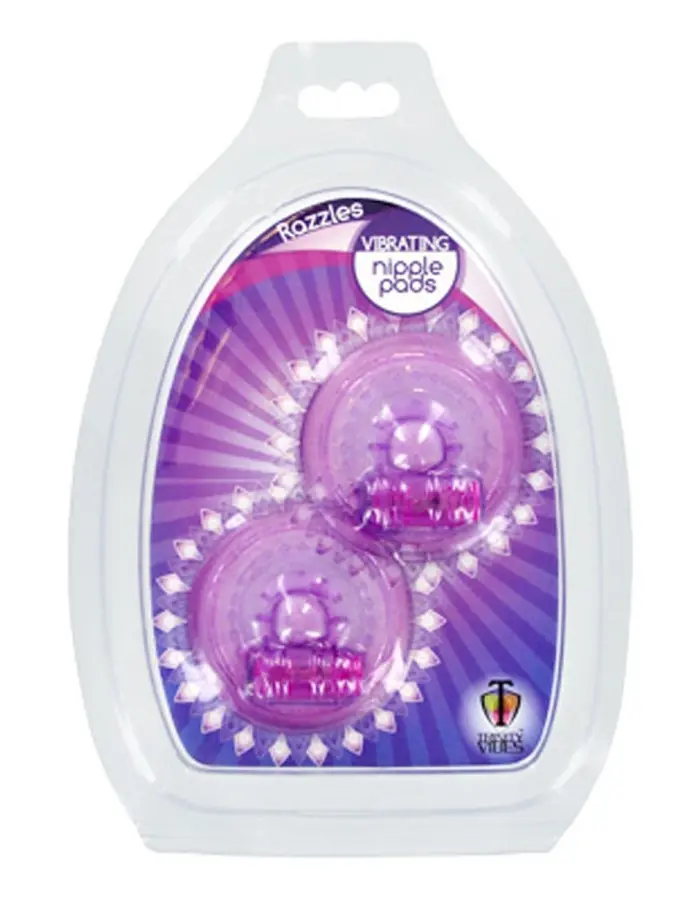 Razzles Vibrating Nipple Pads - Purple