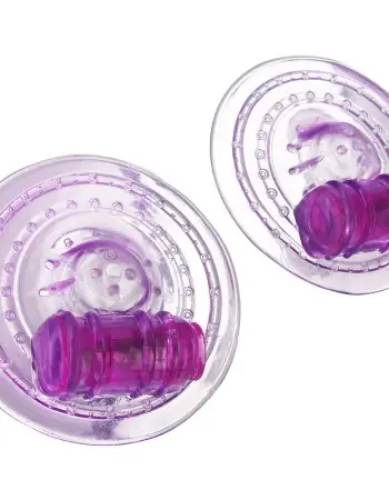 Razzles Vibrating Nipple Pads - Purple